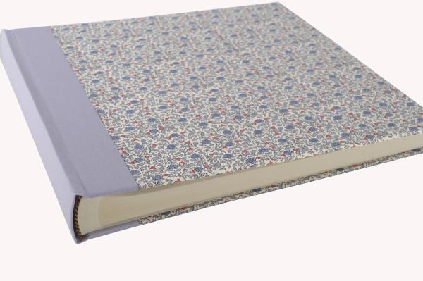 Romantic photo album "Sissi",lilac, blue flowers, handmade album